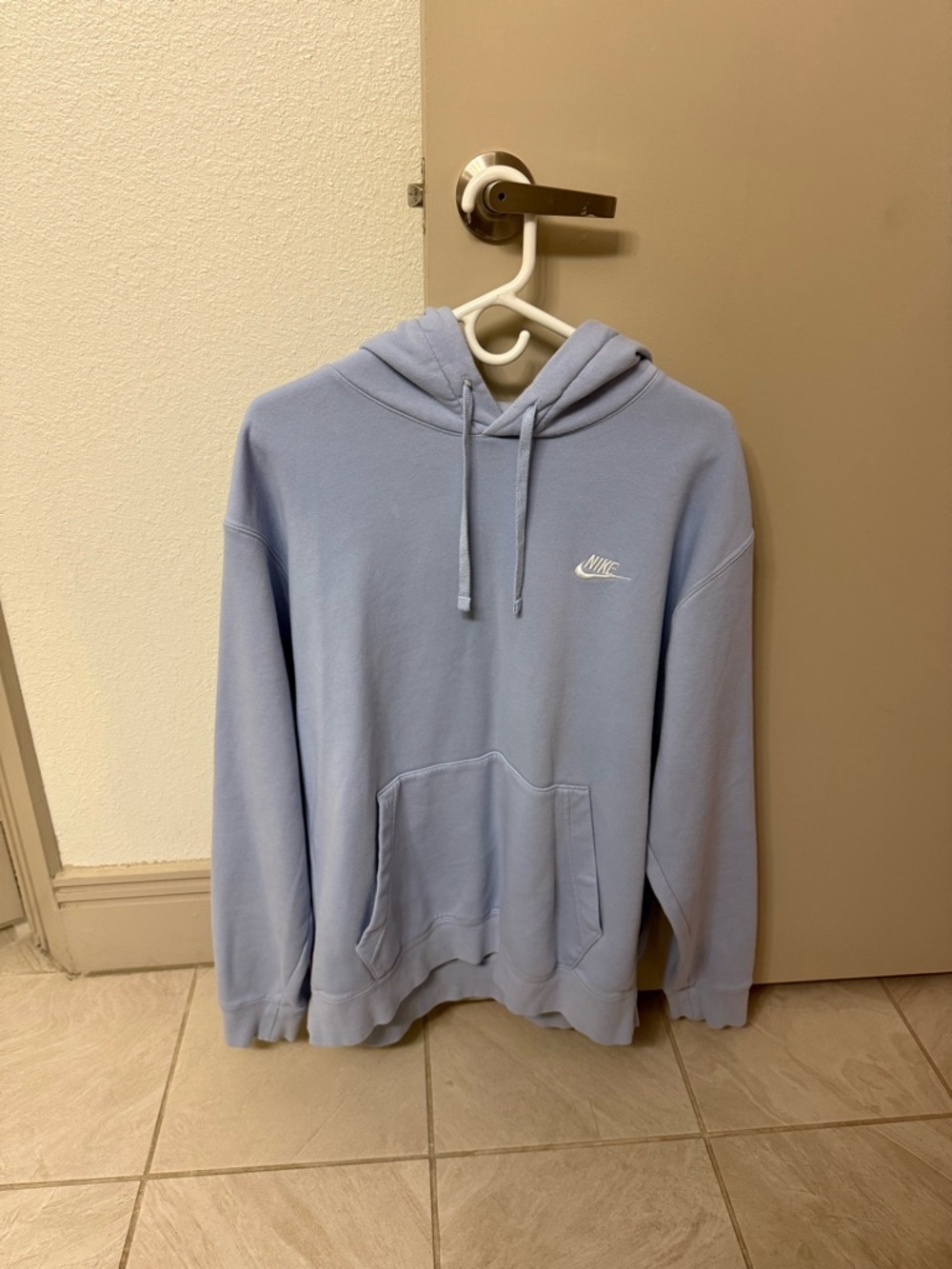 Nike Men's Pastel Blue Pullover Hoodie
